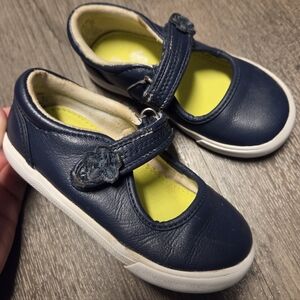 Keds x See Kai Run • "Ella" Leather Mary-Jane Sneakers